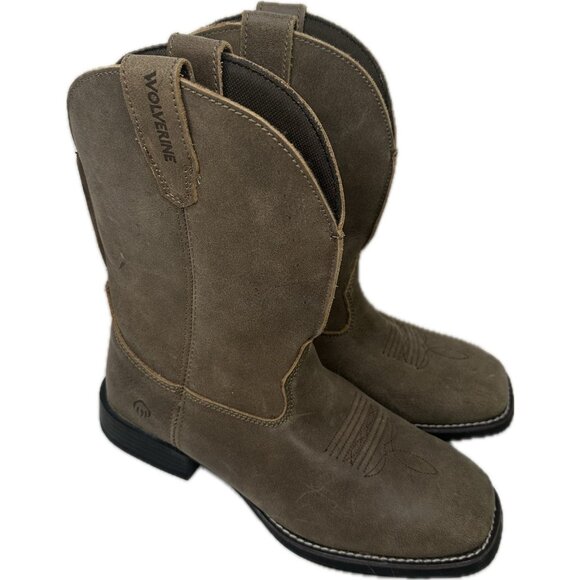 Wolverine Men’s Bronc Western W880140 Mens Brown Leather Casual Dress Boots 8 - Picture 1 of 9